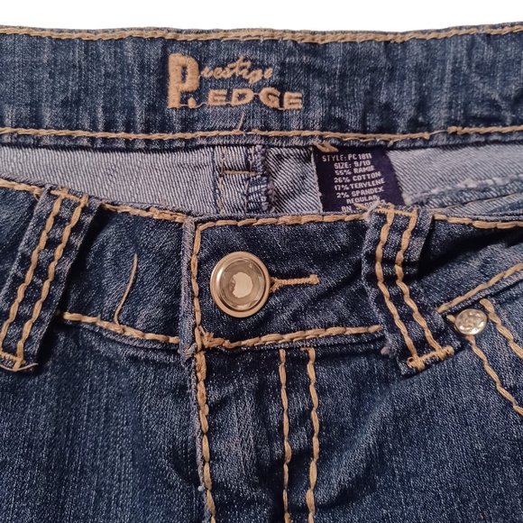 Girl's Prestige Edge Blue Cropped Jeans- Size 9/10 - Picture 3 of 3